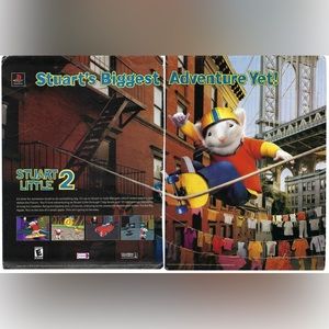2002 Stuart Little 2 Video Game Biggest Adventure Yet! Vintage Print Ad/Poster